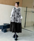 Monotone Tree Jacquard Dress